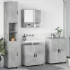 Fürdőszoba bútor szett 4 pcs Beton szürke 61 x 35 x 64 cm