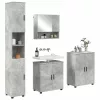 Fürdőszoba bútor szett 4 pcs Beton szürke 61 x 35 x 64 cm