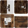 Fürdőszoba bútor szett 2 pcs Füstölt tölgy 76.5 x 35 x 64 cm