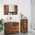 Fürdőszoba bútor szett 3 pcs Füstölt tölgy 76.5 x 35 x 64 cm