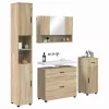 Fürdőszoba bútor szett 4 pcs sonoma tölgy 30 x 35 x 192 cm