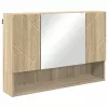 Fürdőszoba bútor szett 4 pcs sonoma tölgy 30 x 35 x 192 cm