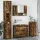 Fürdőszoba bútor szett 4 pcs Füstölt tölgy 30 x 35 x 192 cm