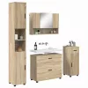 Fürdőszoba bútor szett 5 pcs sonoma tölgy 30 x 35 x 192 cm