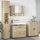 Fürdőszoba bútor szett 4 pcs sonoma tölgy 30 x 35 x 192 cm
