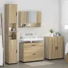 Fürdőszoba bútor szett 4 pcs sonoma tölgy 30 x 35 x 192 cm