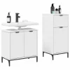 Fürdőszoba bútor szett 2 pcs Fehér 39.5 x 36 x 88 cm Faanyag