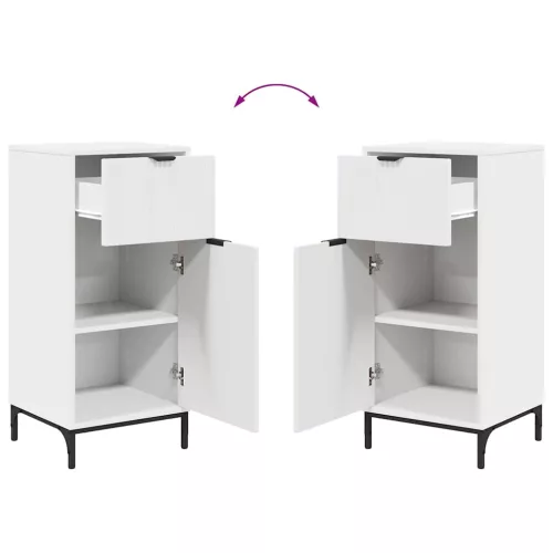Fürdőszoba bútor szett 2 pcs Fehér 39.5 x 36 x 88 cm Faanyag
