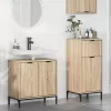 Fürdőszoba bútor szett 2 pcs sonoma tölgy 39.5 x 36 x 88 cm
