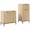 Fürdőszoba bútor szett 2 pcs sonoma tölgy 39.5 x 36 x 88 cm