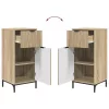 Fürdőszoba bútor szett 2 pcs sonoma tölgy 39.5 x 36 x 88 cm