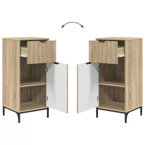 Fürdőszoba bútor szett 2 pcs sonoma tölgy 39.5 x 36 x 88 cm