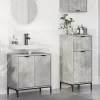 Fürdőszoba bútor szett 2 pcs Beton szürke 39.5 x 36 x 88 cm