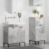 Fürdőszoba bútor szett 2 pcs Beton szürke 39.5 x 36 x 88 cm
