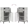 Fürdőszoba bútor szett 2 pcs Beton szürke 39.5 x 36 x 88 cm