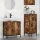 Fürdőszoba bútor szett 2 pcs Füstölt tölgy 39.5 x 36 x 88 cm