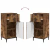 Fürdőszoba bútor szett 2 pcs Füstölt tölgy 39.5 x 36 x 88 cm