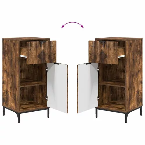 Fürdőszoba bútor szett 2 pcs Füstölt tölgy 39.5 x 36 x 88 cm