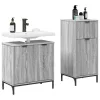 Fürdőszoba bútor szett 2 pcs Szürke sonoma 39.5 x 36 x 88 cm