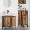 Fürdőszoba bútor szett 2 pcs Régi fa 39.5 x 36 x 88 cm Faanyag