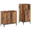 Fürdőszoba bútor szett 2 pcs Régi fa 39.5 x 36 x 88 cm Faanyag