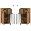 Fürdőszoba bútor szett 2 pcs Régi fa 39.5 x 36 x 88 cm Faanyag