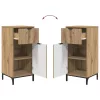 Fürdőszoba bútor szett 2 pcs kézműves tölgy 39.5 x 36 x 88 cm