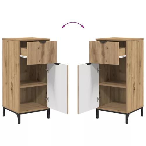 Fürdőszoba bútor szett 2 pcs kézműves tölgy 39.5 x 36 x 88 cm