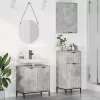 Fürdőszoba bútor szett 3 pcs Beton szürke 39.5 x 36 x 88 cm