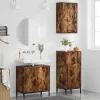 Fürdőszoba bútor szett 3 pcs Füstölt tölgy 39.5 x 36 x 88 cm