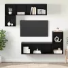 TV szekrény garnitúra 4 pcs Musta tammi 37 x 37 x 142.5 cm