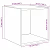 TV szekrény garnitúra 4 pcs Musta tammi 37 x 37 x 142.5 cm