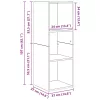 TV Szekrény Szett 3 pcs Régi fa 37 x 37 x 142.5 cm Faanyag