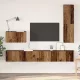 TV Szekrény Szett 4 pcs Régi fa 200 x 30 x 30 cm Faanyag