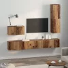 TV Szekrény Szett 4 pcs Régi fa 200 x 30 x 30 cm Faanyag