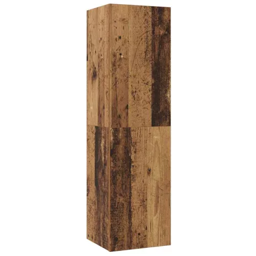 TV Szekrény Szett 4 pcs Régi fa 200 x 30 x 30 cm Faanyag