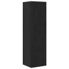 Fali TV Szekrény 4 pcs Musta tammi 200 x 30 x 30 cm Műanyag Fa