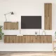 TV Szekrény Szett 4 pcs kézműves tölgy 200 x 30 x 30 cm Faanyag