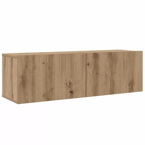 TV Szekrény Szett 4 pcs kézműves tölgy 200 x 30 x 30 cm Faanyag