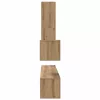 TV Szekrény Szett 4 pcs kézműves tölgy 200 x 30 x 30 cm Faanyag