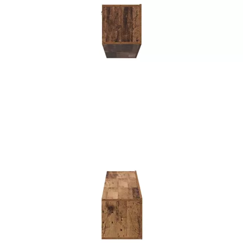 TV szekrény garnitúra 5 pcs Régi fa 100 x 30 x 30 cm Faanyag