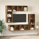 TV szekrény garnitúra 4 pcs Régi fa 37 x 37 x 142.5 cm Faanyag