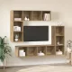 TV szekrény garnitúra 4 pcs kézműves tölgy 37 x 37 x 142.5 cm