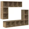 TV szekrény garnitúra 4 pcs kézműves tölgy 37 x 37 x 142.5 cm