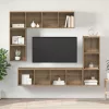 TV szekrény garnitúra 4 pcs kézműves tölgy 37 x 37 x 142.5 cm