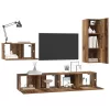 TV szekrény garnitúra 4 pcs Régi fa 30.5 x 30 x 90 cm Faanyag
