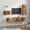 TV szekrény garnitúra 4 pcs Régi fa 30.5 x 30 x 90 cm Faanyag
