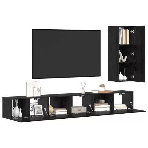 TV szekrény garnitúra 4 pcs Musta tammi 30.5 x 30 x 90 cm