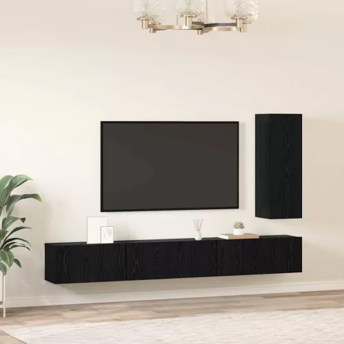 TV szekrény garnitúra 4 pcs Musta tammi 30.5 x 30 x 90 cm