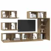 TV szekrény garnitúra 6 pcs kézműves tölgy 30.5 x 30 x 90 cm